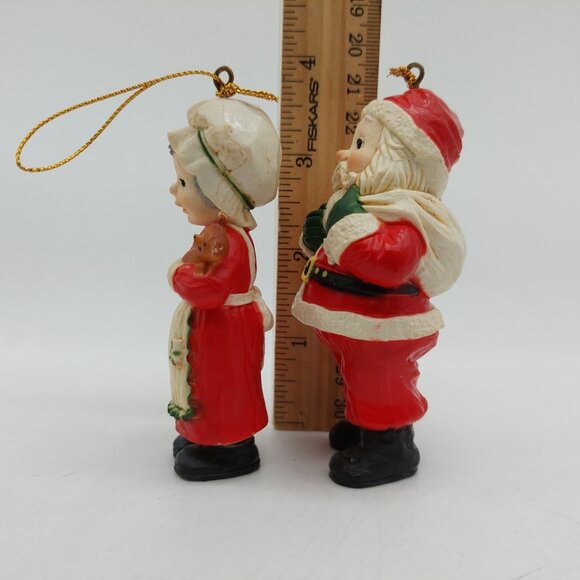 Holiday Memories Santa and Mrs. Claus Collector Ornaments Original Box - Picture 5 of 6